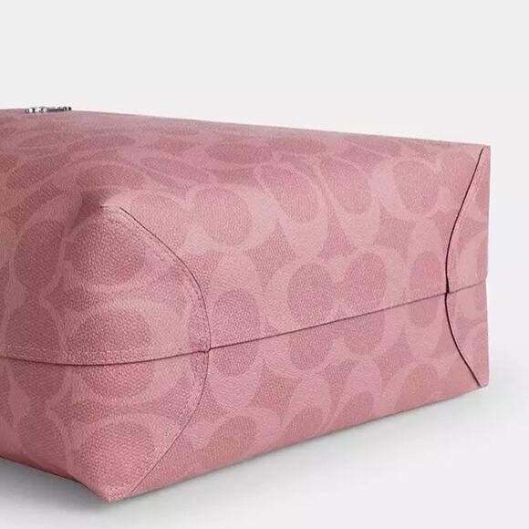 NWT Coach City Tote Bag In Signature Canvas CAL49 Dusty Pink - Picture 12 of 13